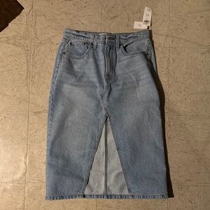 Women's Light Blue Denim Skirt